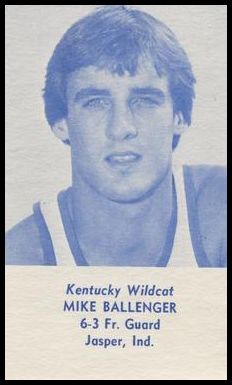 1981-82 Kentucky Schedules Mike Ballenger